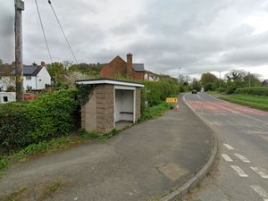 The junction at Criggion Lane - looking up the A458 towards the Shrewsbury side of Trewern where the a contentious crossing had been proposed for. From Google Streetview