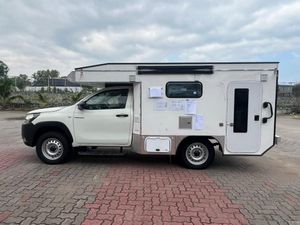 The converted Toyota Hilux Marianne and Chris Fisher from Telford will drive around the world in