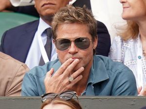 Supporting image for story: Brad Pitt and Daniel Craig among Hollywood stars watching men’s Wimbledon final