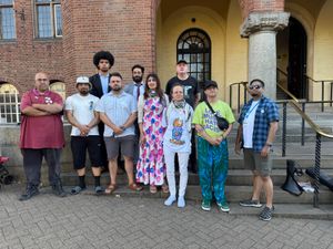The vigil held outside Dudley Council House to mark the 30th anniversary of the Srebrenica genocide
