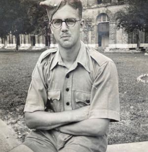 Harold as a young Lance Corporal during World War Two.