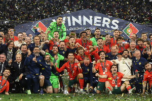 Supporting image for story: Wolves stars celebrate Portugal's Nations League triumph