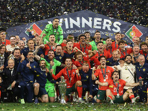 Supporting image for story: Wolves stars celebrate Portugal's Nations League triumph