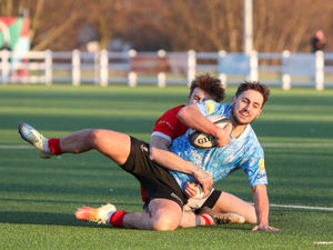 Supporting image for story: Hornets sting Stourbridge
as league game survives