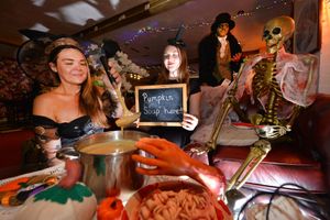 Natashas Tea Room at the Old Mill Antiques in Bridgnorth. Natasha Davis (left) and her sister Faye Hill