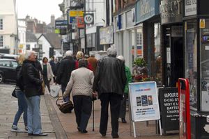 No sign of the flag of St George in Bridgnorth High Street.