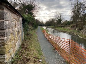 The wharf from Crickheath Bridge.
