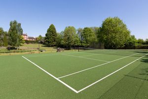 The tennis court at Stoke Park that was constructed in 2015. Picture: Rightmove/Savills.