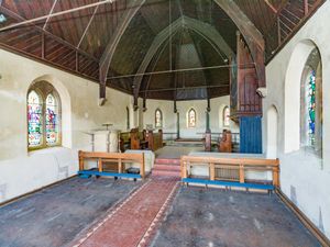 Inside the former Church of St Mary Magdalene, Tallarn Green