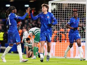 Supporting image for story: Marc Guiu hat-trick helps Chelsea power on in Europe with Shamrock rout