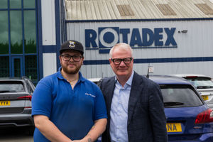 Apprentice Daniel Harte with Mayor Richard Parker. PIC: WMCA