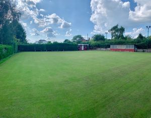 The bowling green which has been saved by Woore Bowling Club