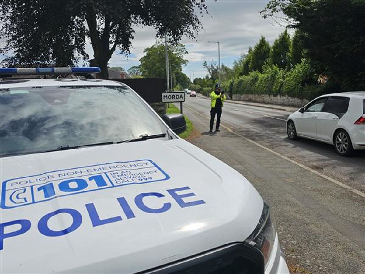 Police issue reminder of devastating impact that speeding can cause after catching motorist above limit near Oswestry