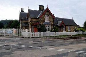 The level crossing at Onibury