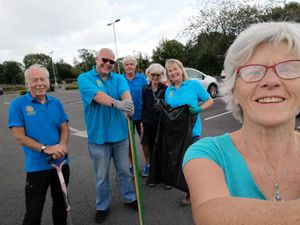 Supporting image for story: Volunteers tackle weeks at hospital 