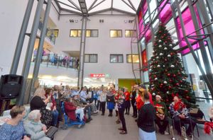 Inside Walsall Manor Hospital for the Christmas Lights switch-on