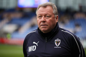Wally Downes the head coach / manager of AFC WImbledon. (AMA)