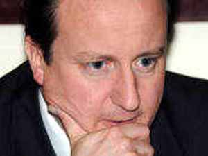 Supporting image for story: Cameron in town visit over hospital