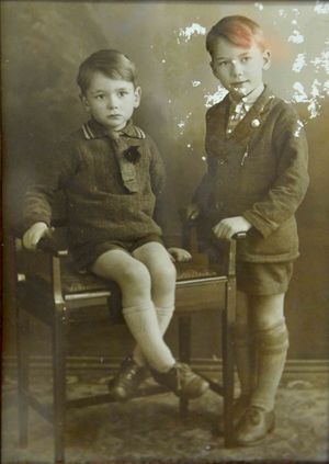 Ron and Roy Tomlin as children