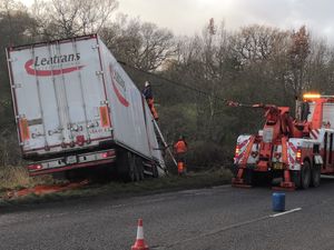 Supporting image for story: Delays after lorry comes off road at Newport bypass