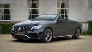 The AMG C63S has a thunderous V8 engine