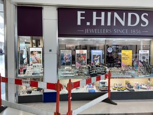 F.Hinds in the Wulfrun Centre this morning