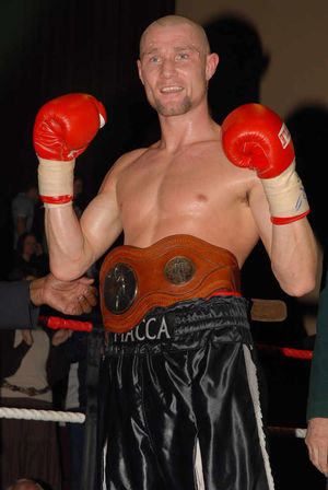 Just champion - Darren McDermott won the area crown and defended it twice at the Town Hall.