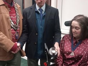 Supporting image for story: Knighton's well loved street cleaner hangs up his gloves and broom after 15 years