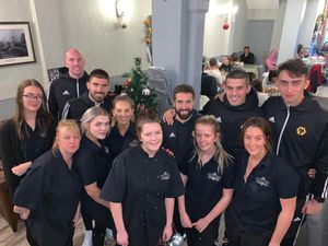 Supporting image for story: Delight as Wolves players pop into Tettenhall tearoom