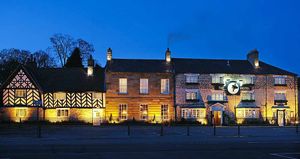 The 16th Century Black Swan Hotel was once a traditional coaching inn. Today, it operates as a boutique hotel.