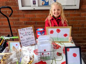 Supporting image for story: Young Shropshire fundraiser Ruby determined to raise over £5,000 during this year's Poppy Appeal