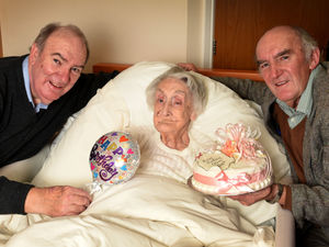 Supporting image for story: Walsall's oldest woman? Olive celebrates 104th birthday with a cuppa and cake
