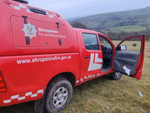 Supporting image for story: WATCH: Shropshire firefighters tackle 'wild' blaze at county beauty spot
