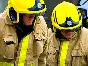 Supporting image for story: Firefighters free man from under car near Newport