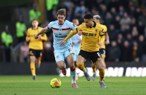 Joao Gomes during Wolves' latest defeat (Photo by Brett Patzke - WWFC/Wolves via Getty Images)
