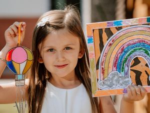 Supporting image for story: Six-year-old raises £255 for NHS through arts and crafts