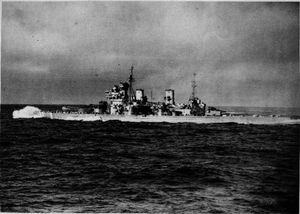 The HMS Duke of York, which formed part of the convoys