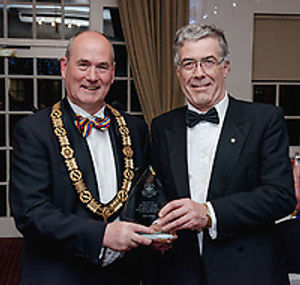 Mayor, Mark Jones with Jonathan Jones. Photo Richard Stonehouse