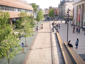 Supporting image for story: Work under way to form public space near Wolverhampton Civic Hall