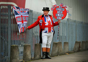 John Bull outside the plant