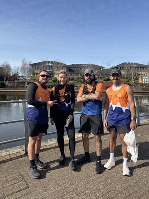 Some of the support runners 