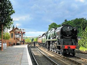 Supporting image for story: Rededication at Severn Valley Railway for engine named after war hero