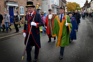 The parade makes it way through Bridgnorth