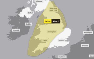 The Met Office's yellow weather warning