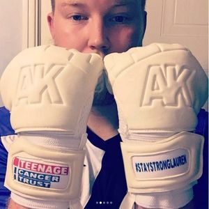 Chris Field in his gloves