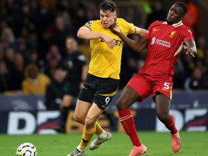 Supporting image for story: Jorgen Strand Larsen makes Wolves vow after Liverpool loss