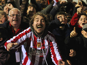Supporting image for story: Stourbridge fans' joy at Glassboys FA Cup tie win - WATCH