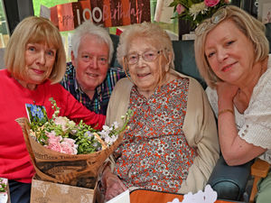 Supporting image for story: Edna keeps the party going as she passes century mark