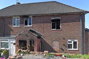 Neighbours said that the smoke from the blaze could be seen well above the nearby properties