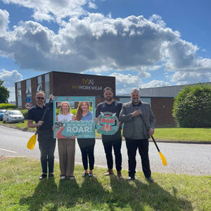 James Worthington (MyWorkwear), Paula Savage (Source), Rowena Iley(CEL Sheetmetal), Kyle Perry (CEL Sheetmetal), James Inglis (CEL Sheetmetal)